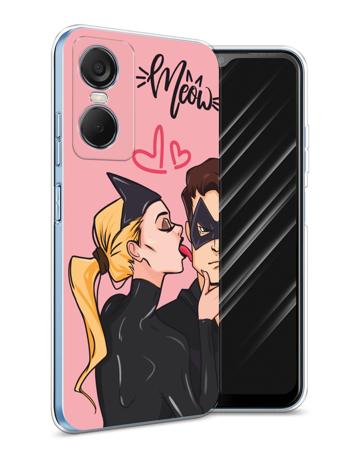 

Чехол Awog на Tecno Pop 6 Pro "Kiss of Cat Woman", Розовый;черный;бежевый, 302750-1
