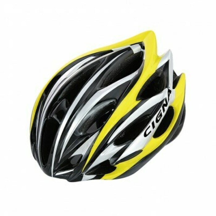 

Велошлем Cigna WT-015 black/yellow/silver 57-62