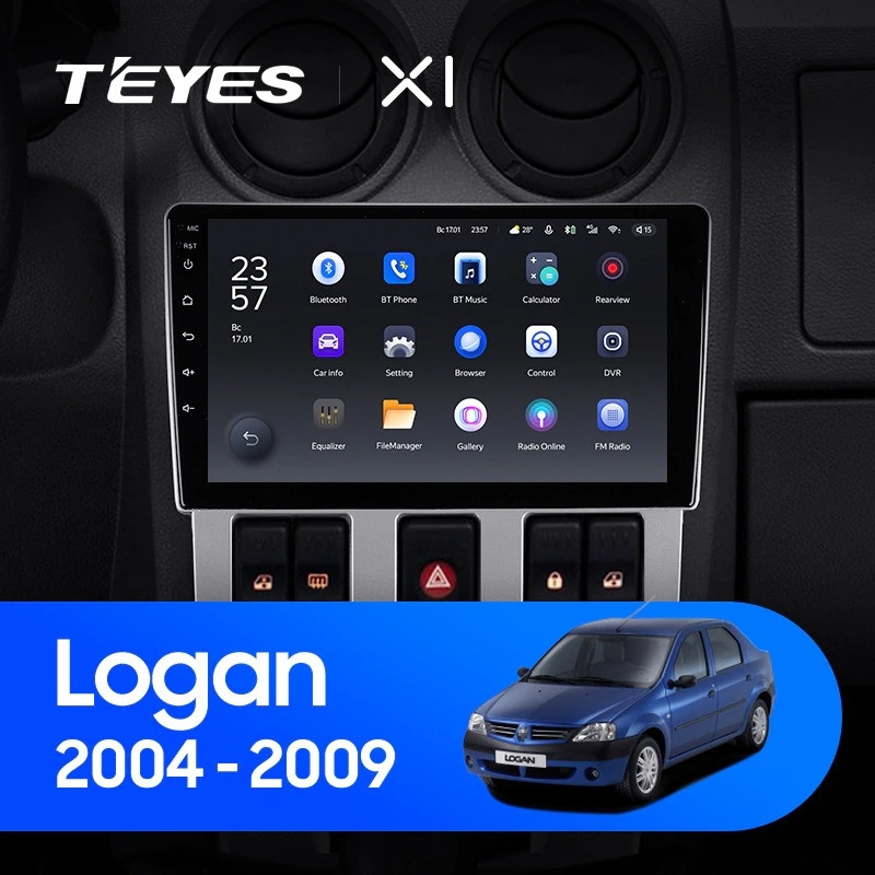Штатная магнитола Teyes X1 4G 2/32 Renault Logan 1 (2004-2009)