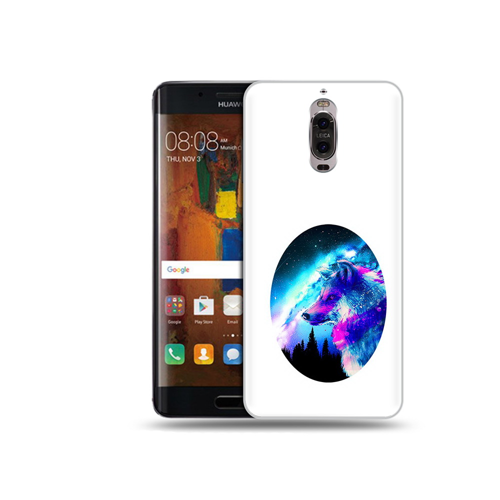 

Чехол MyPads Tocco для Huawei Mate 9 Pro голубой волк (PT50613.55.293), Прозрачный, Tocco