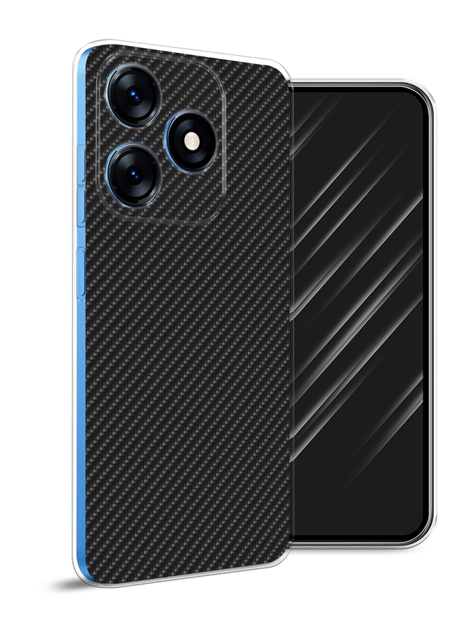 

Чехол Awog на Tecno Spark 10/10C "Черный карбон", 303550-1