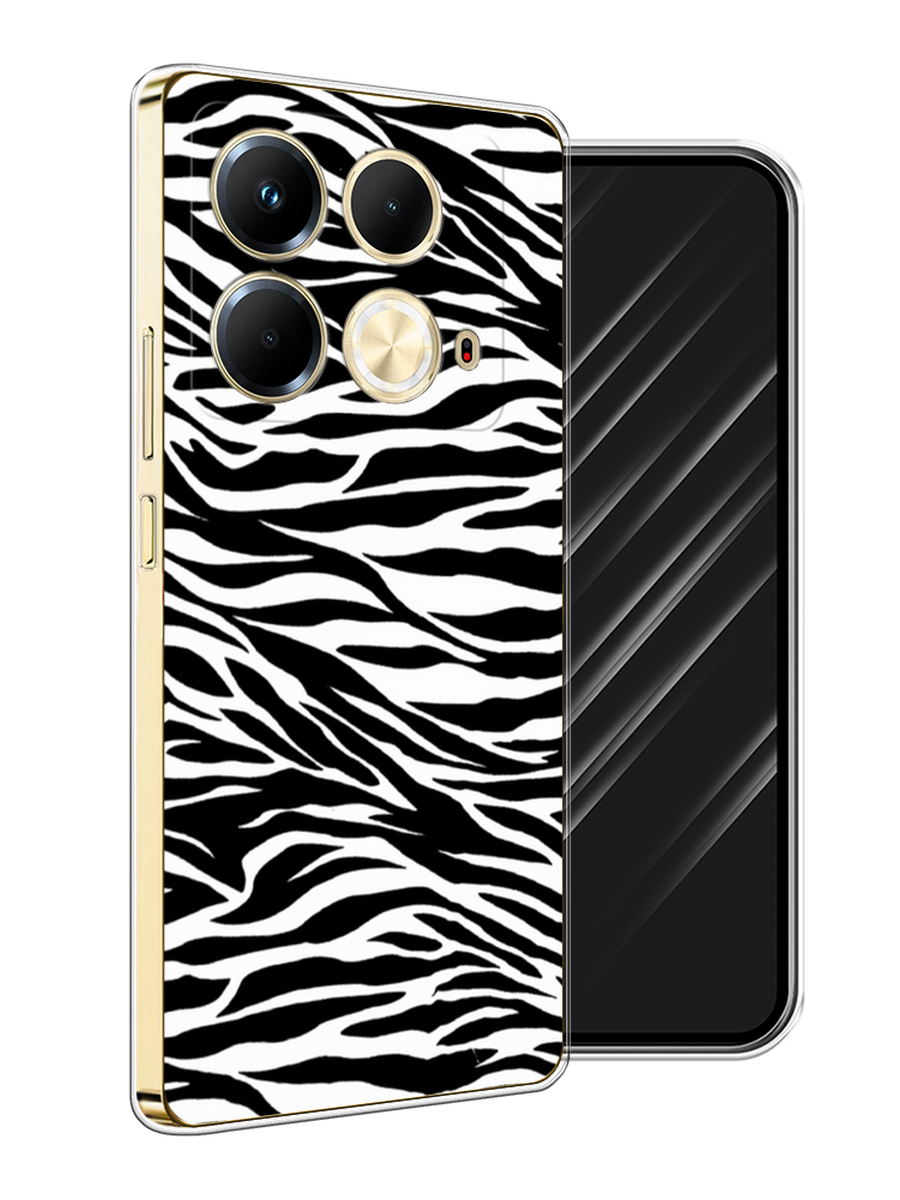 

Чехол Awog на Infinix Note 40 "Принт зебра", Белый;серый;черный, 3105850-1