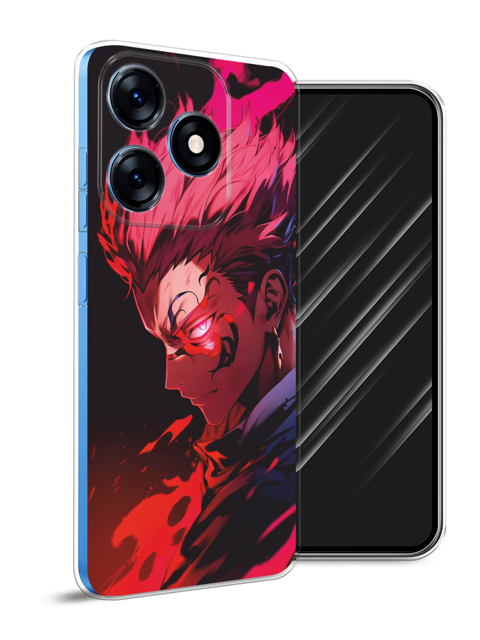 

Чехол Awog на Tecno Spark 10/10C "Взгляд Сукуны", Розовый;красный;черный, 303550-1