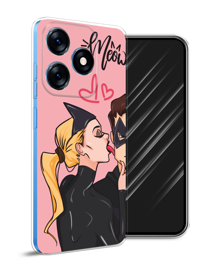 

Чехол Awog на Tecno Spark 10/10C "Kiss of Cat Woman", Розовый;черный;бежевый, 303550-1