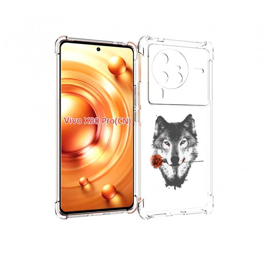 

Чехол MyPads волк с розой для Vivo X80 PRO, Прозрачный, Tocco