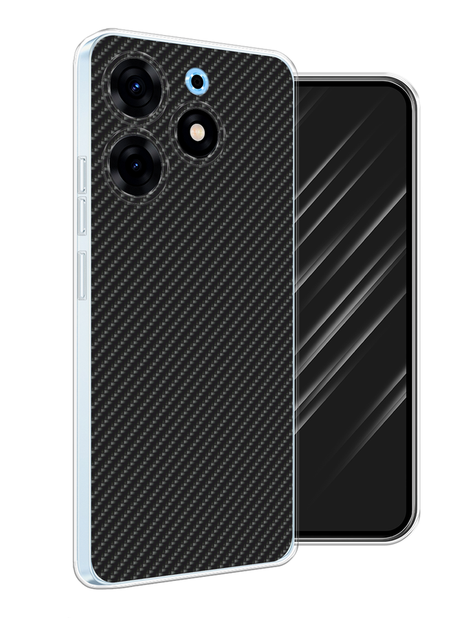 

Чехол Awog на Tecno Spark 10 Pro "Черный карбон", 303750-1