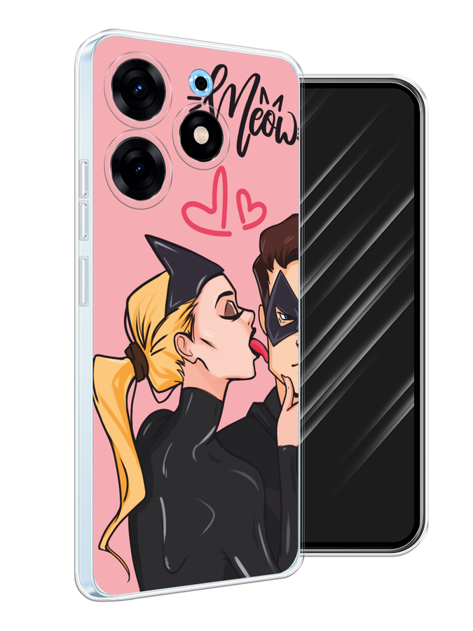 

Чехол Awog на Tecno Spark 10 Pro "Kiss of Cat Woman", Розовый;черный;бежевый, 303750-1