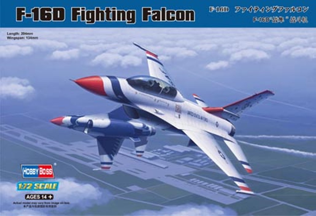 

Сборная модель HobbyBoss 1/72 Самолет F-16D Fighting Falcon 80275