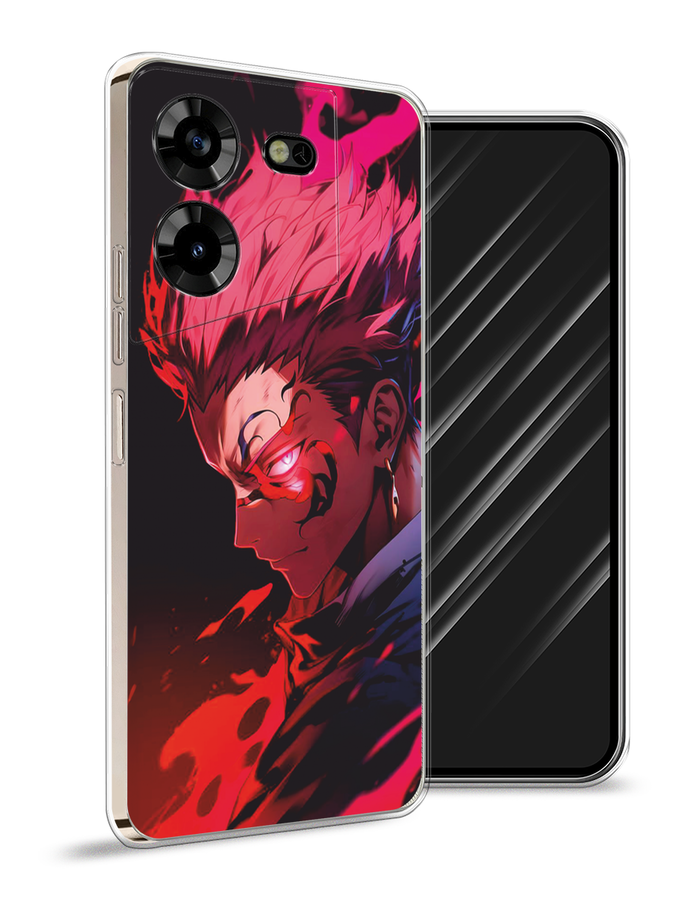 

Чехол Awog на Tecno Pova 5 "Взгляд Сукуны", Розовый;красный;черный, 303950-1