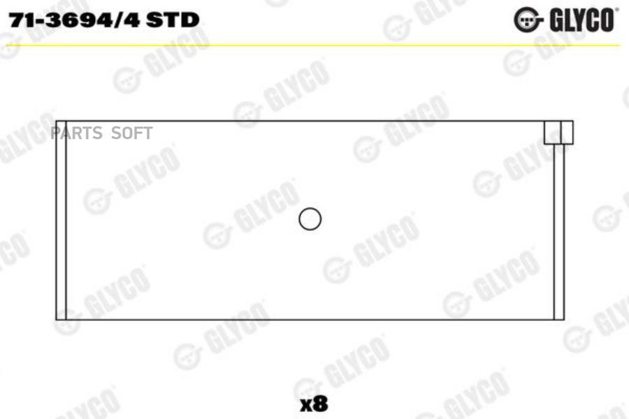 

Вкладыши двигателя шатунные Audi 80/100/A4. VW Golf/Passat 1.3-2.0 86> std (4)