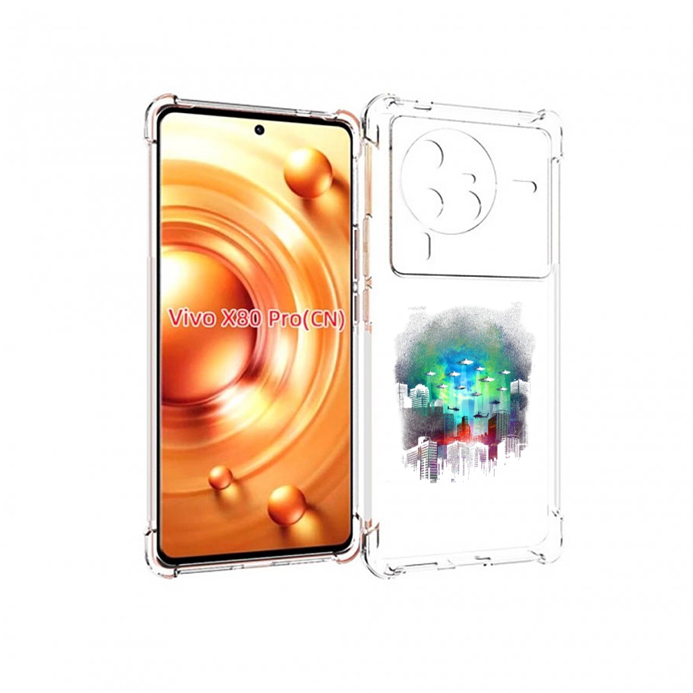 

Чехол MyPads город в свечении для Vivo X80 PRO, Прозрачный, Tocco
