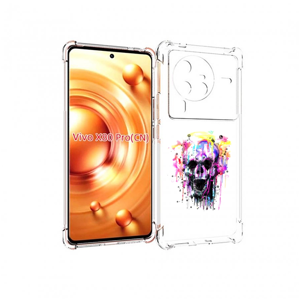 

Чехол MyPads граффити череп для Vivo X80 Pro, Прозрачный, Tocco