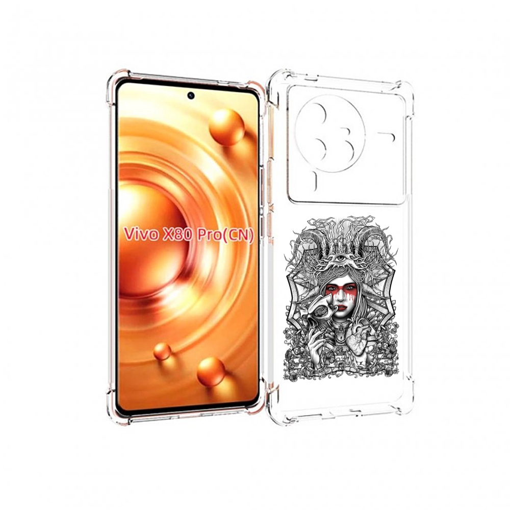 

Чехол MyPads грусная девушка для Vivo X80 Pro, Прозрачный, Tocco