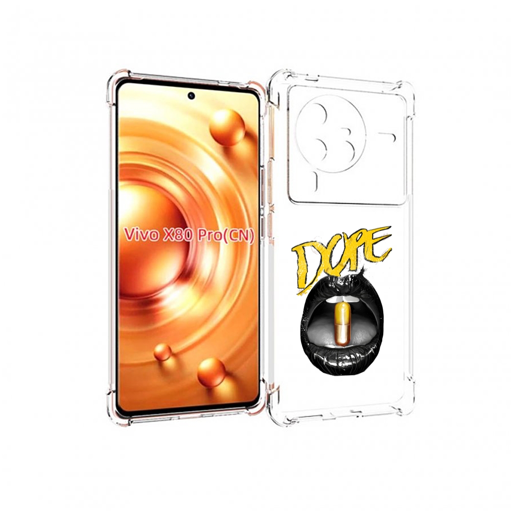 

Чехол MyPads губы для Vivo X80 Pro, Прозрачный, Tocco