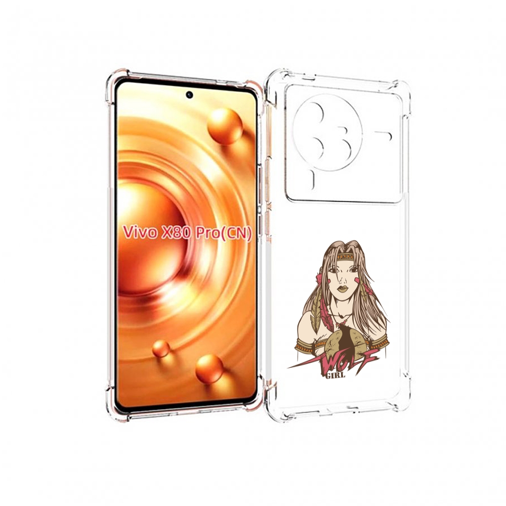 

Чехол MyPads девушка волк для Vivo X80 PRO, Прозрачный, Tocco