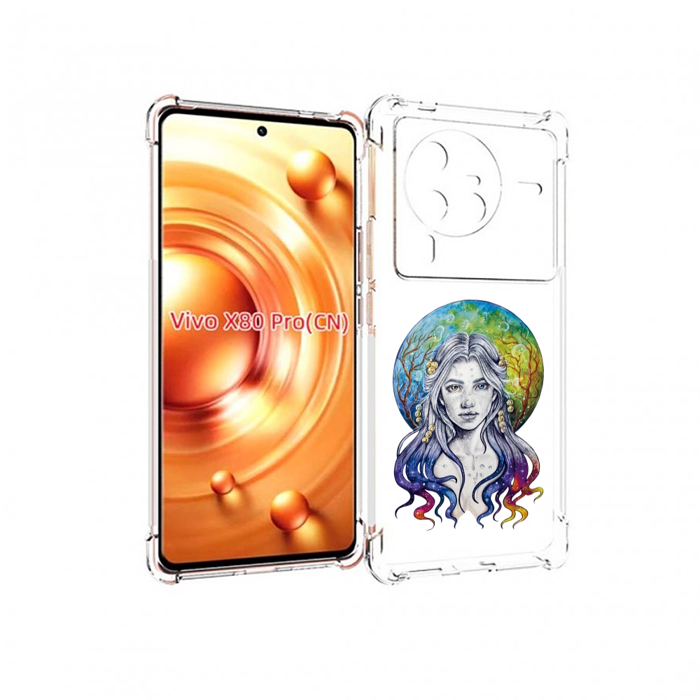 

Чехол MyPads девушка с красивыми волосами для Vivo X80 Pro, Прозрачный, Tocco