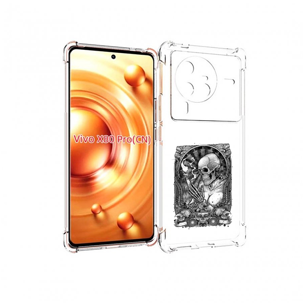 

Чехол MyPads девушка скелет для Vivo X80 PRO, Прозрачный, Tocco