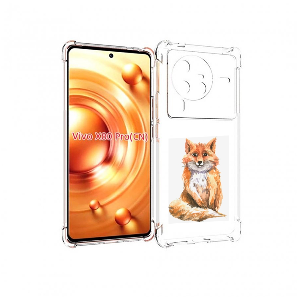 

Чехол MyPads детская лиса для Vivo X80 Pro, Прозрачный, Tocco