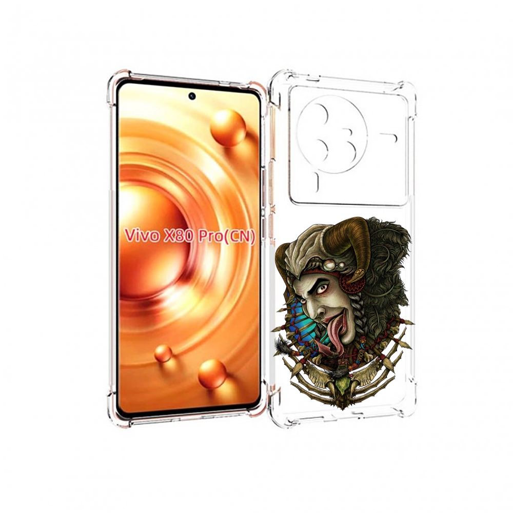 

Чехол MyPads длинный язык для Vivo X80 Pro, Прозрачный, Tocco