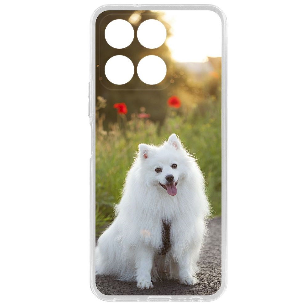 

Чехол-накладка Krutoff Clear Case Белый шпиц для Honor X6a, Прозрачный