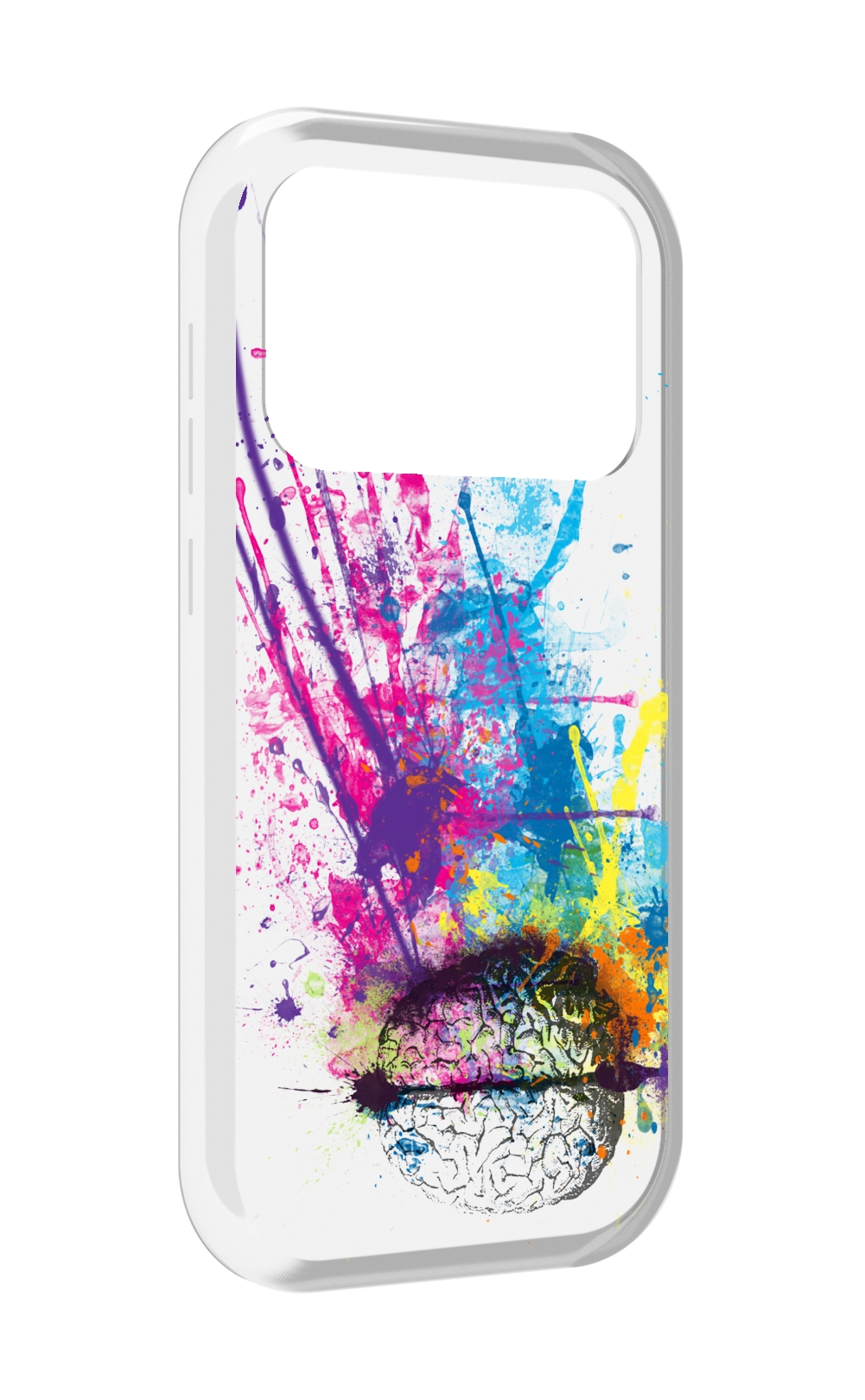 

Чехол MyPads яркий красочный мозг для Oukitel F150 Air1 Pro / F150 Air1, Прозрачный, Tocco