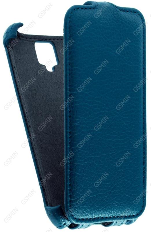 

Кожаный чехол для Alcatel One Touch Idol 2 Mini L 6014X Armor Case (Синий), Белый