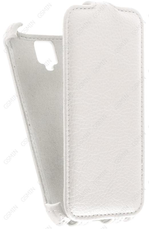

Кожаный чехол для Alcatel One Touch Idol 2 Mini L 6014X Armor Case (Белый)