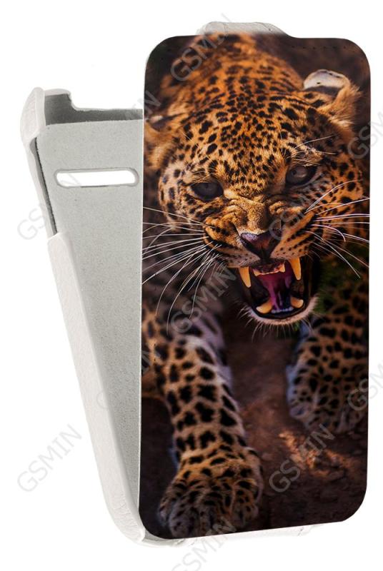 

Кожаный чехол для Alcatel POP D1 4018D Art Case (Белый) (Дизайн 147)