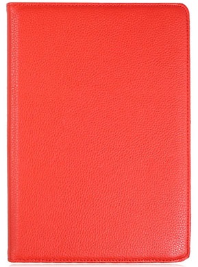 Кожаный чехол GSMIN Series RT для Apple iPad (2017) - Вращающийся (Красный)