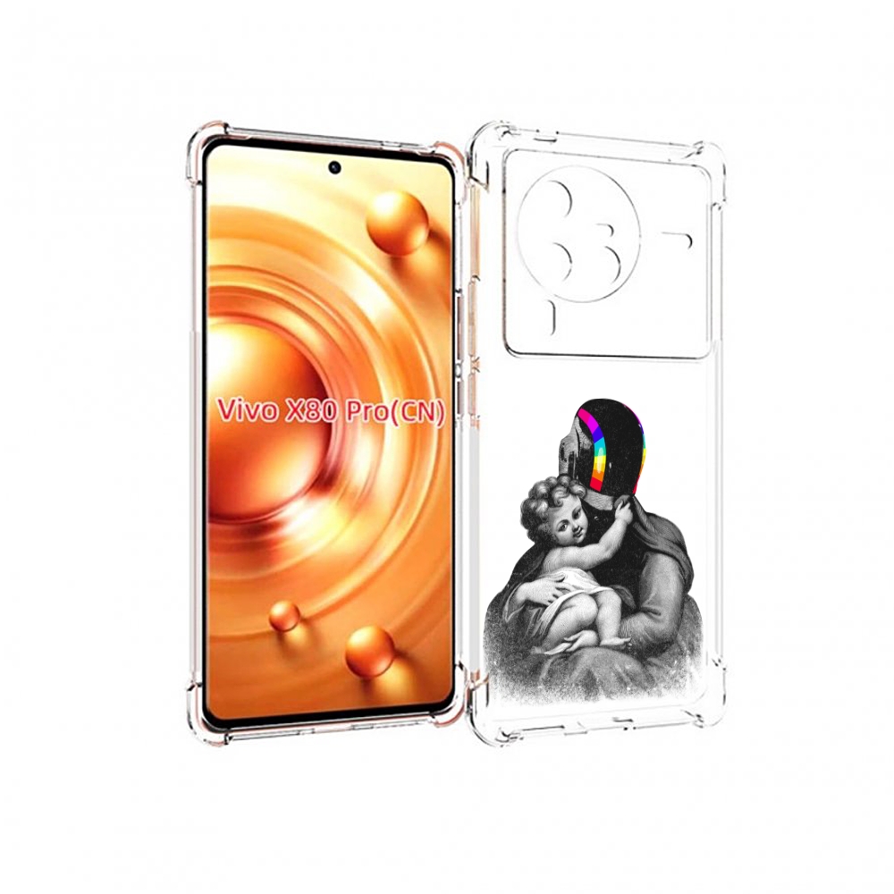 

Чехол MyPads защитник в шлеме для Vivo X80 Pro, Прозрачный, Tocco