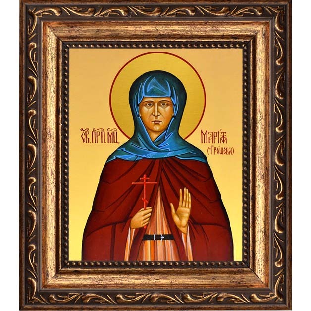

Мария Грошева послушница, преподобномученица. Икона на холсте.