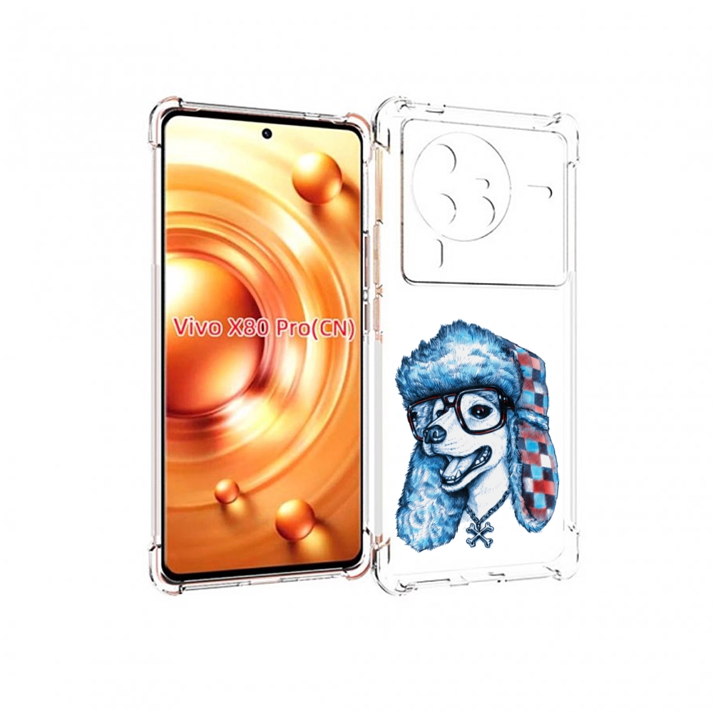 

Чехол MyPads зимний пес для Vivo X80 PRO, Прозрачный, Tocco