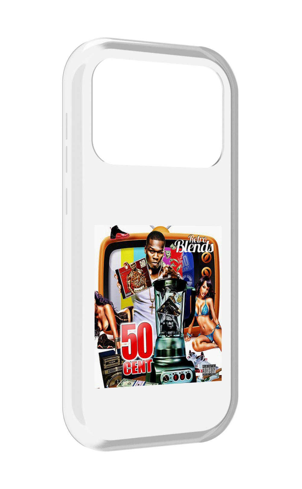 

Чехол MyPads 50 Cent - Retro 50 Cent Blends для Oukitel F150 Air1 Pro / F150 Air1, Прозрачный, Tocco