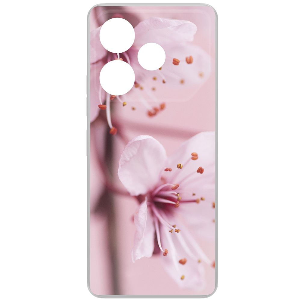 

Чехол-накладка Krutoff Clear Case Весна для TECNO Pova 6, Прозрачный