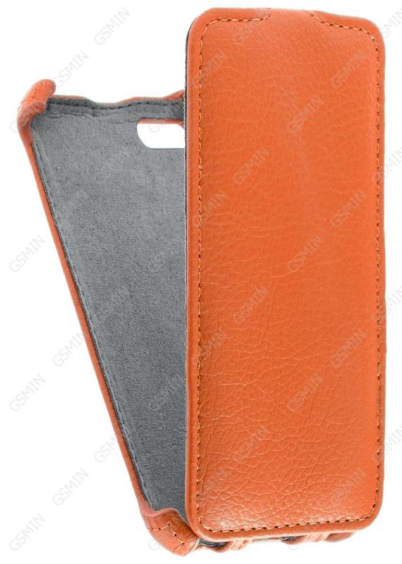 

Кожаный чехол для Apple iPhone 5/5S/SE Armor Case (Оранжевый)