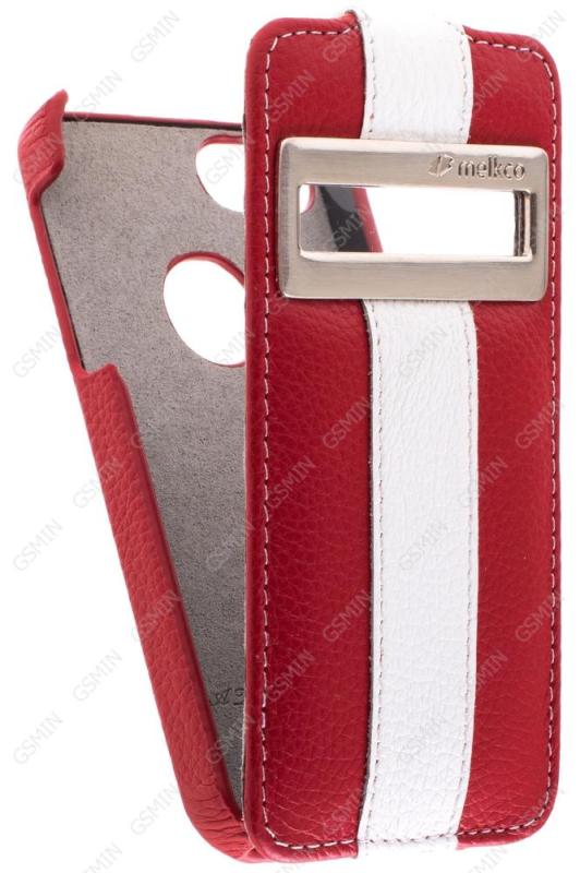

Чехол для Apple iPhone 5/5S/SE Melkco Premium Leather Case Red/White LC, Красный;белый