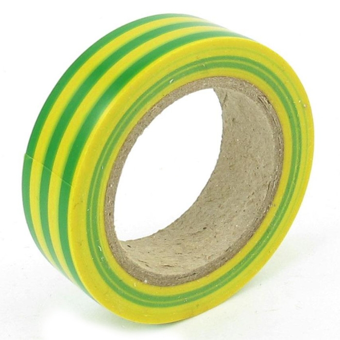 фото Изолента rexant 15mm х 10m yellow-green 09-2007