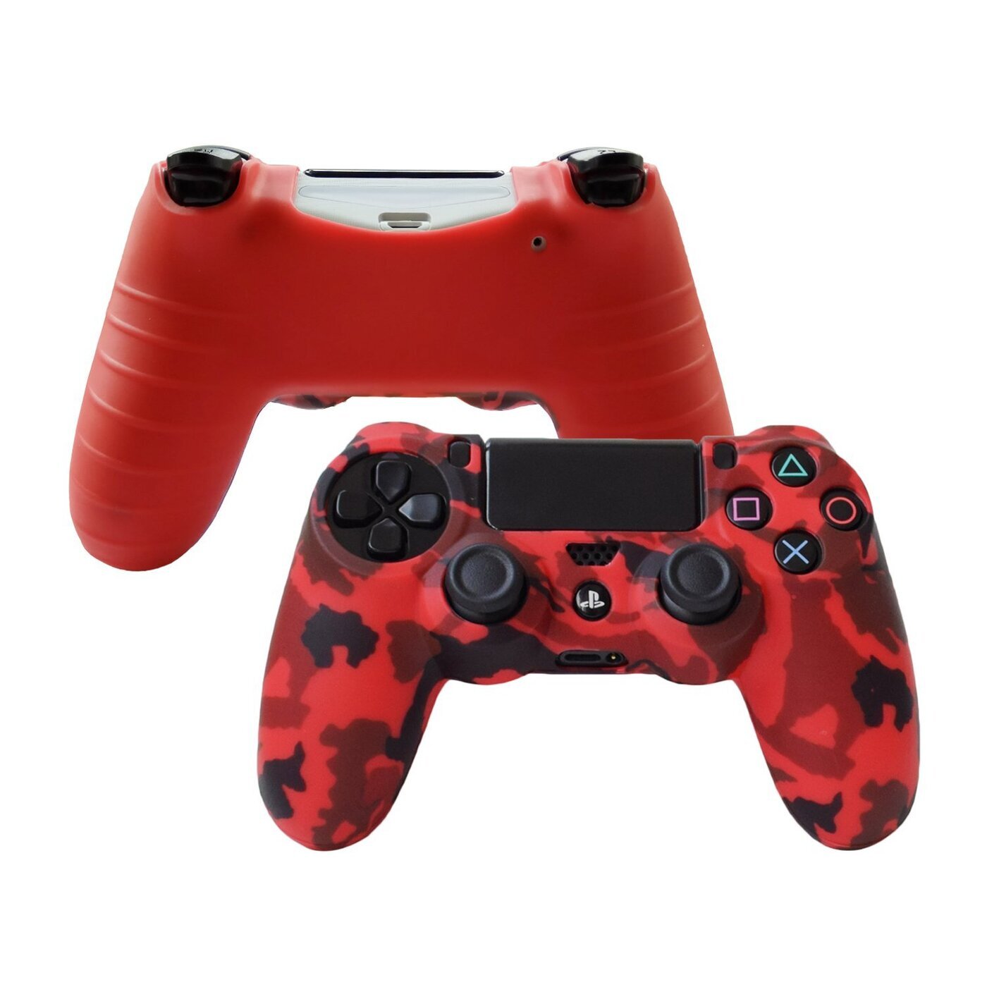 

Чехол для геймпада NoBrand Хаки Red для PS4, Красный