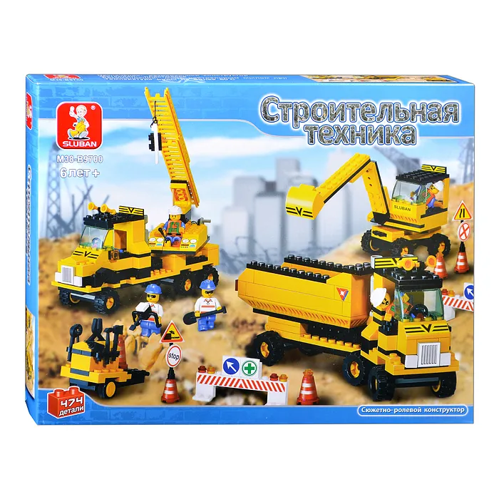 

Конструктор Sluban М38-В9700 Строительная техника 474 дет.