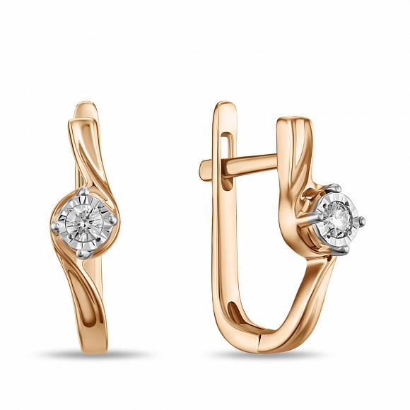 

Серьги из красного золота MIUZ Diamonds E01-PL-33893, бриллиант, E01-PL-33893