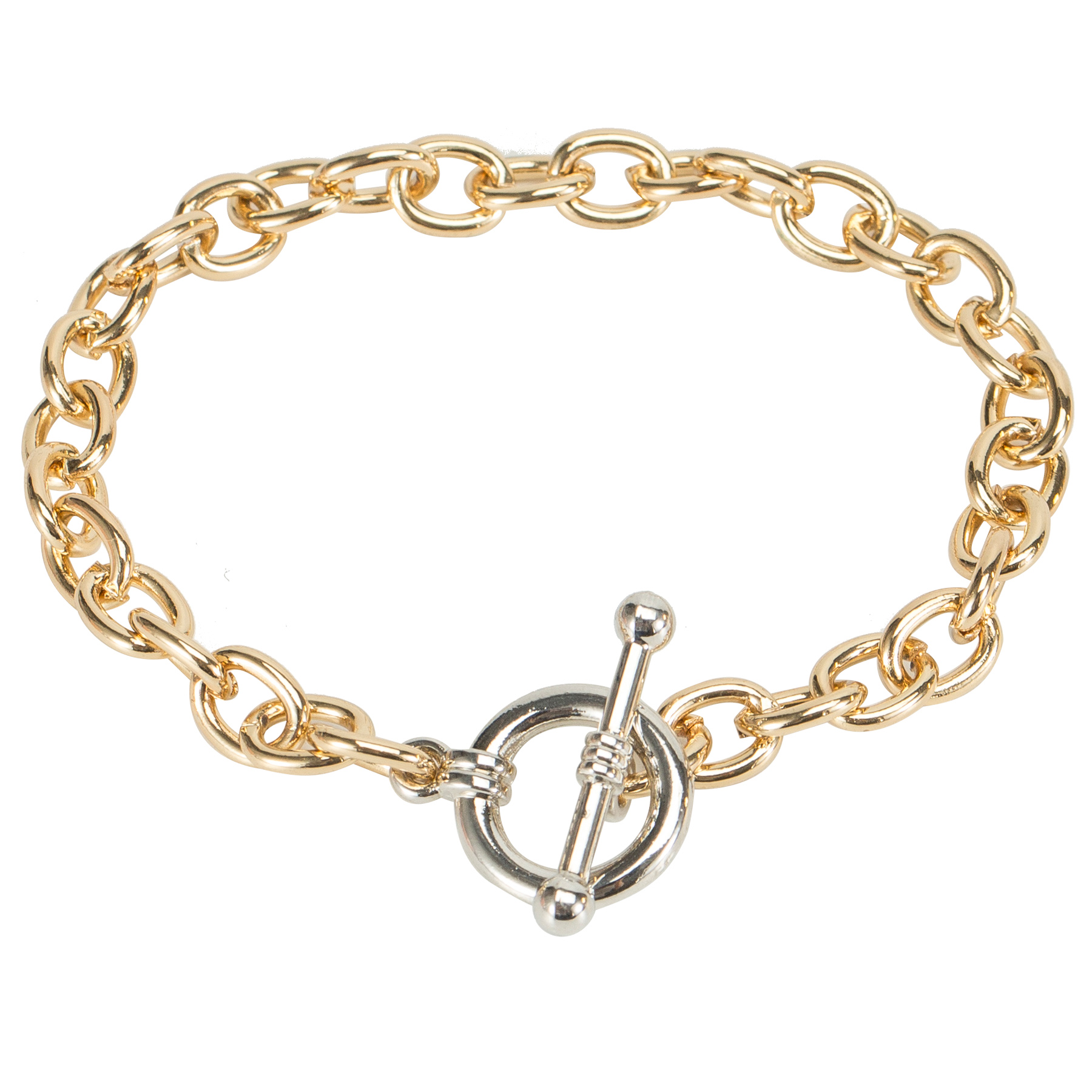 

Браслет из цинкового сплава Ekonika EN40758-gold-silver, EN40758-gold-silver-21L