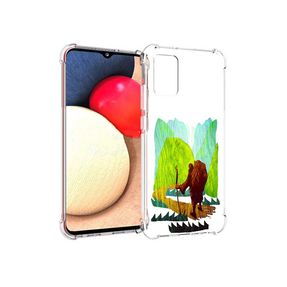 

Чехол MyPads Tocco для Samsung Galaxy A02s Лесная тропа (PT156738.479.106), Прозрачный, Tocco