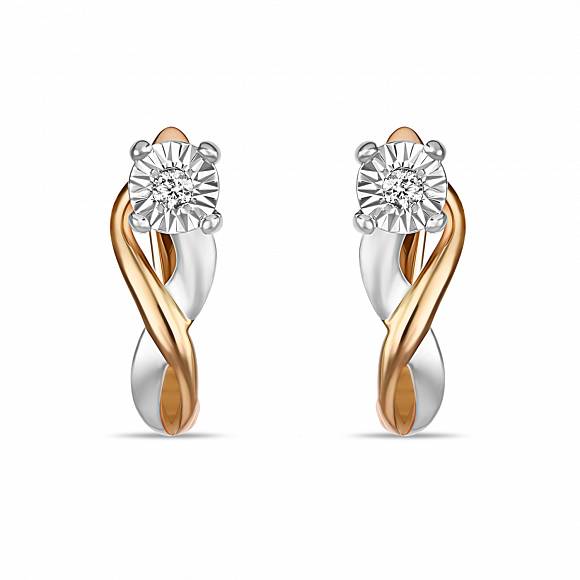 

Серьги из комбинированного золота с бриллиантом MIUZ Diamonds E01-PL-34939, E01-PL-34939