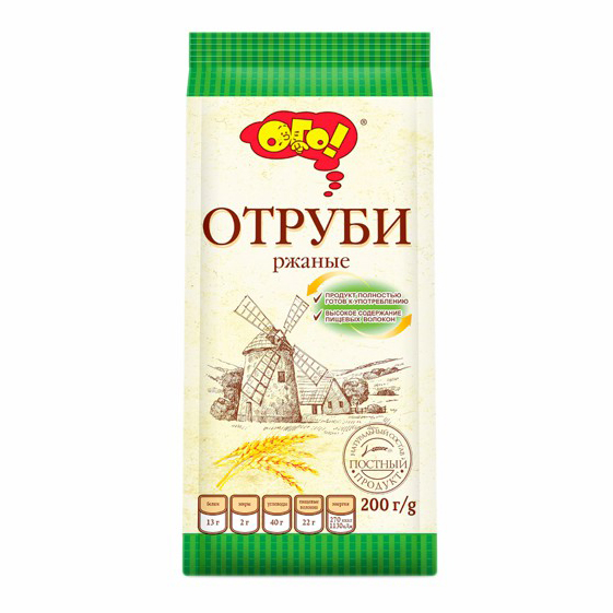 Отруби Ого! Ржаные 200 г