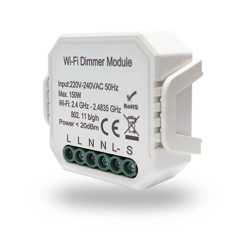 фото Wi-fi реле-диммер одноканальное denkirs 1x150вт rl1003-dm, 1шт