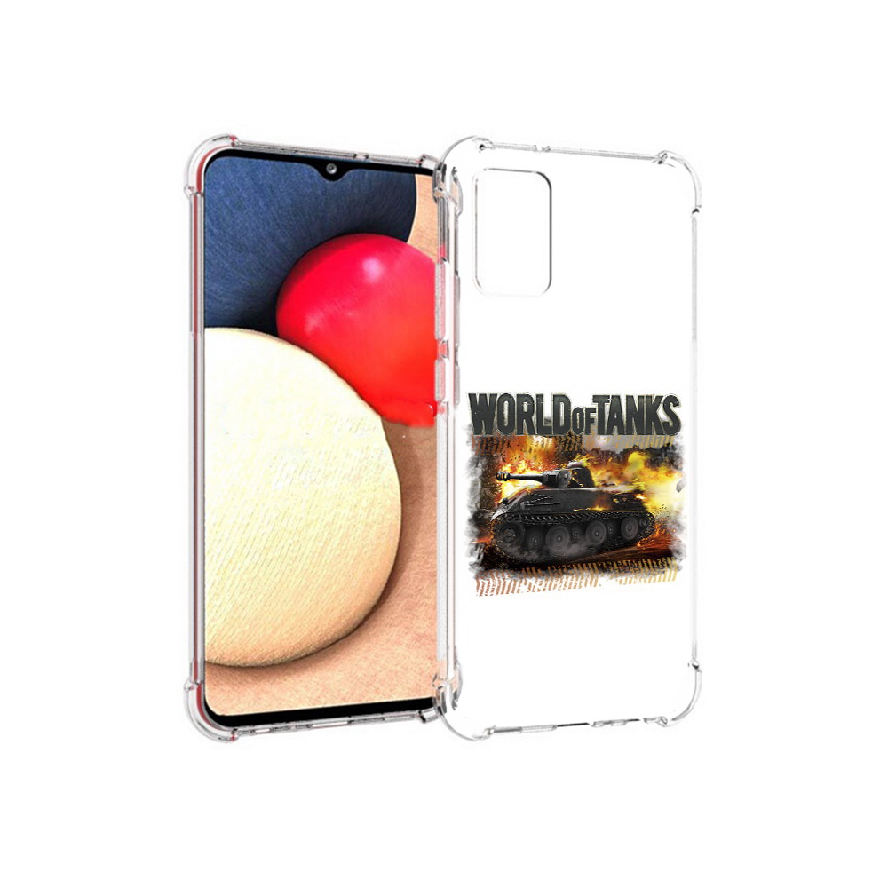 

Чехол MyPads Tocco для Samsung Galaxy A02s Мир танков-2 (PT156738.479.118), Прозрачный, Tocco
