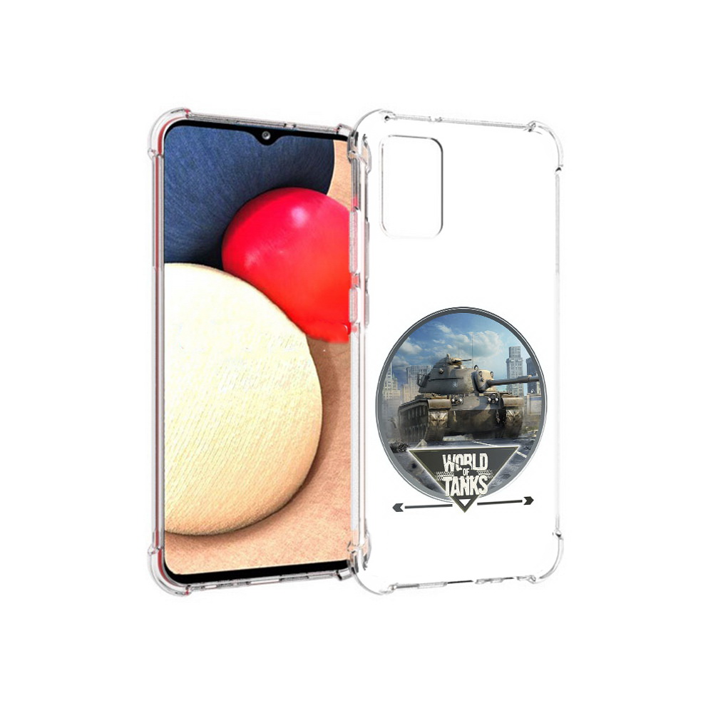 

Чехол MyPads Tocco для Samsung Galaxy A02s Мир танков (PT156738.479.119), Прозрачный, Tocco