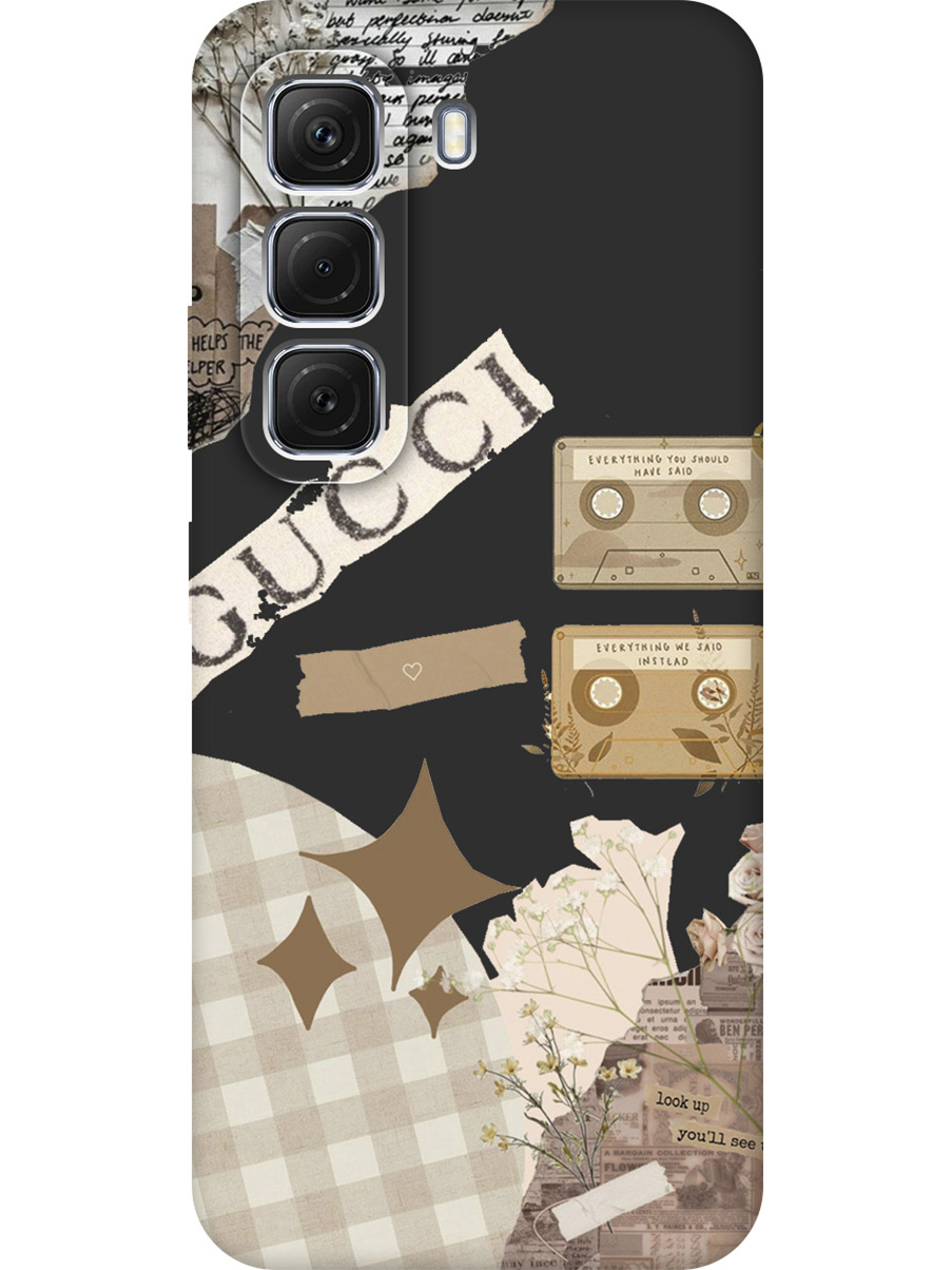 

Силиконовый чехол на Infinix Hot 50 4G с принтом "Модные стикеры" матовый черный, Черный;прозрачный;бежевый;белый, 786718751