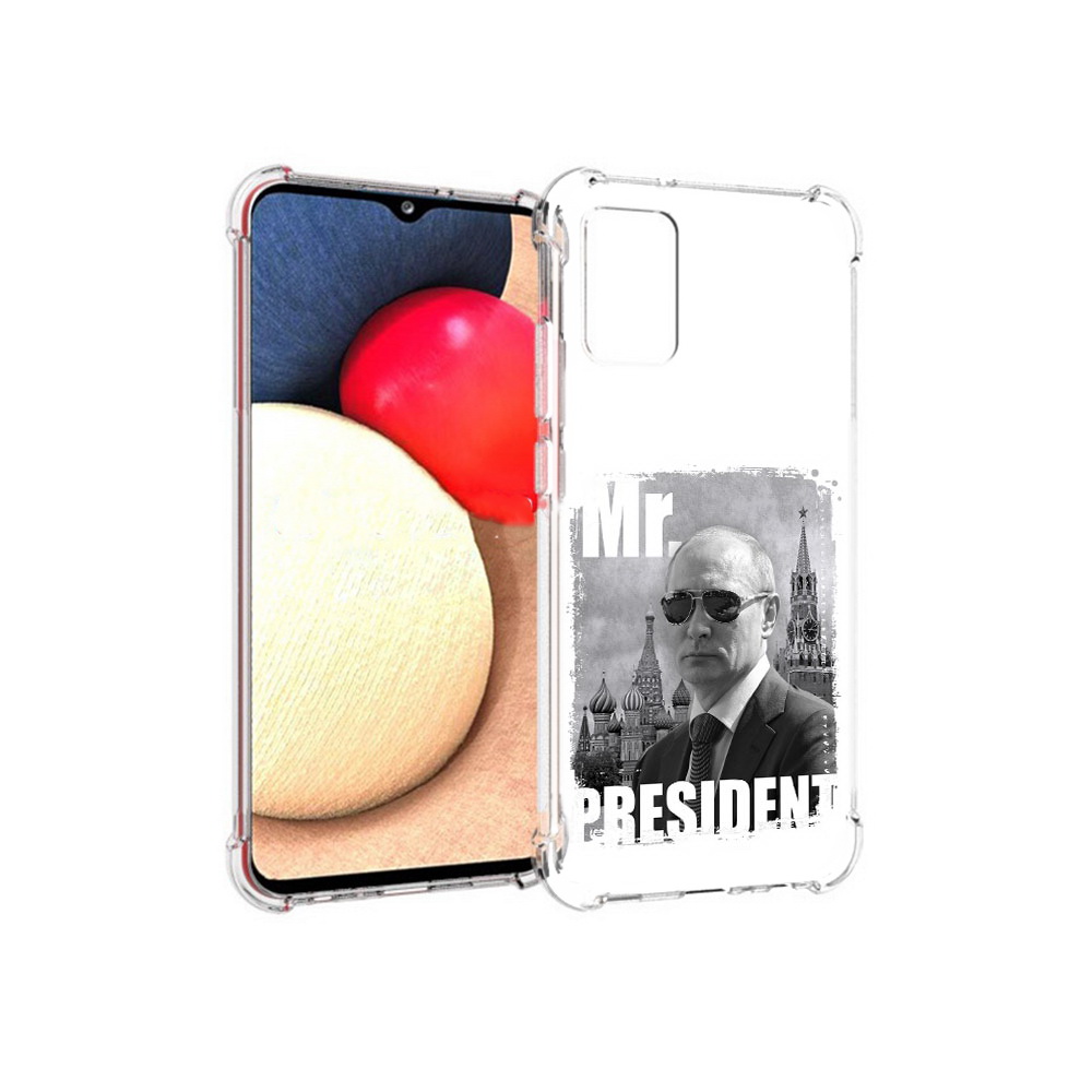 

Чехол MyPads Tocco для Samsung Galaxy A02s Путин (PT156738.479.141), Прозрачный, Tocco