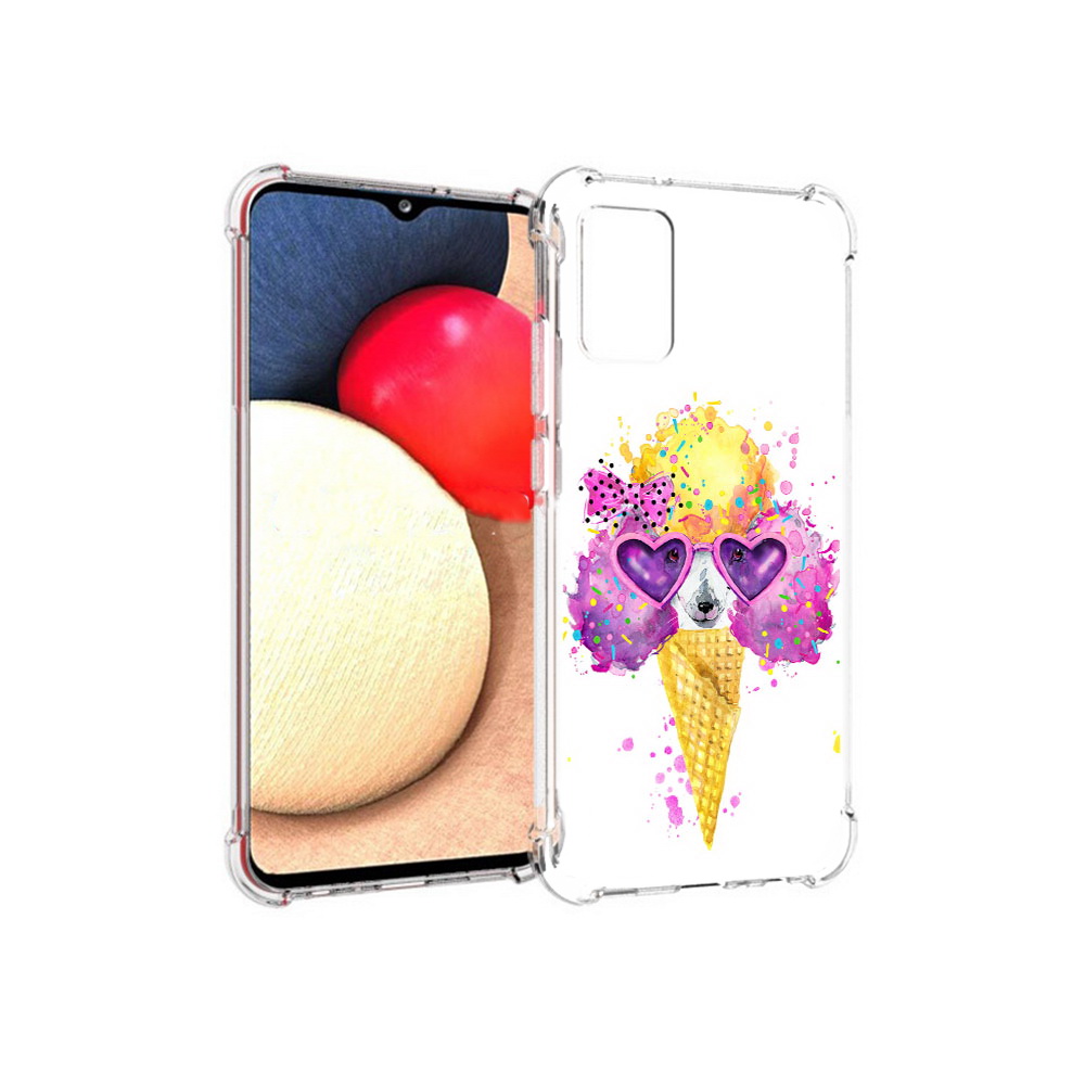 

Чехол MyPads Tocco для Samsung Galaxy A02s Рожок (PT156738.479.146), Прозрачный, Tocco